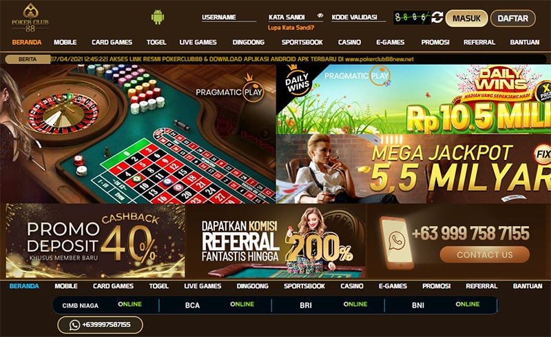 situs agen judi pokerclub88 poker88 online mobile deposit murah terpercaya